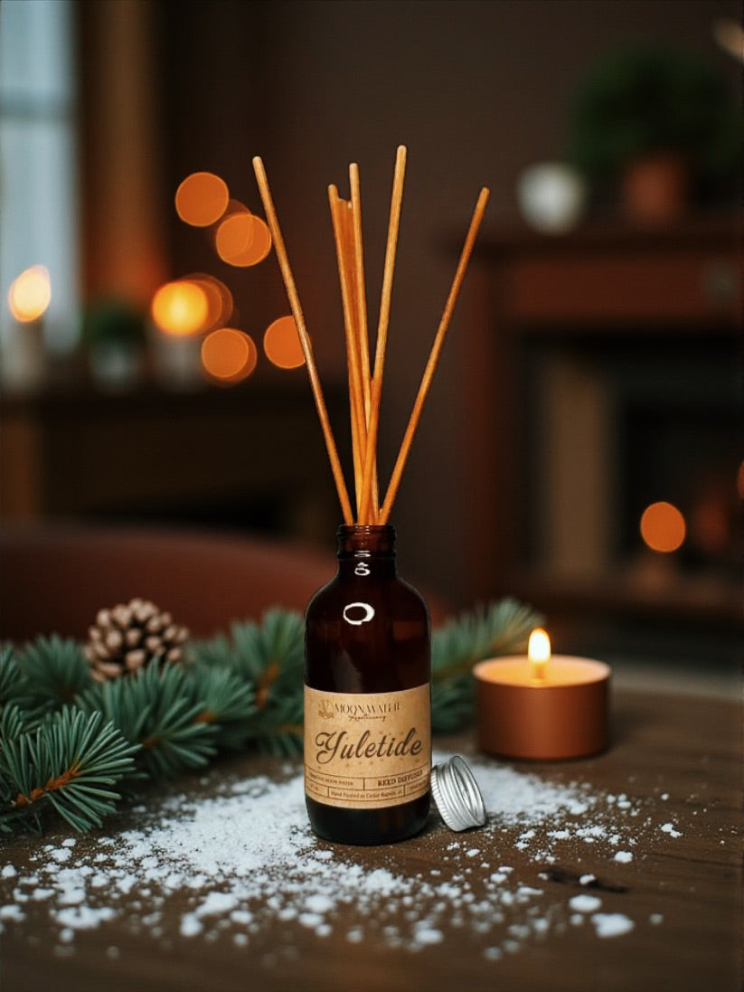 *YULETIDE* - REED DIFFUSER & ROOM SPRAY -- by Moon Water Apothecary –
