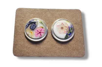 Handmade Clay Stud Earrings/Minimalist Earrings/Simple Earrings