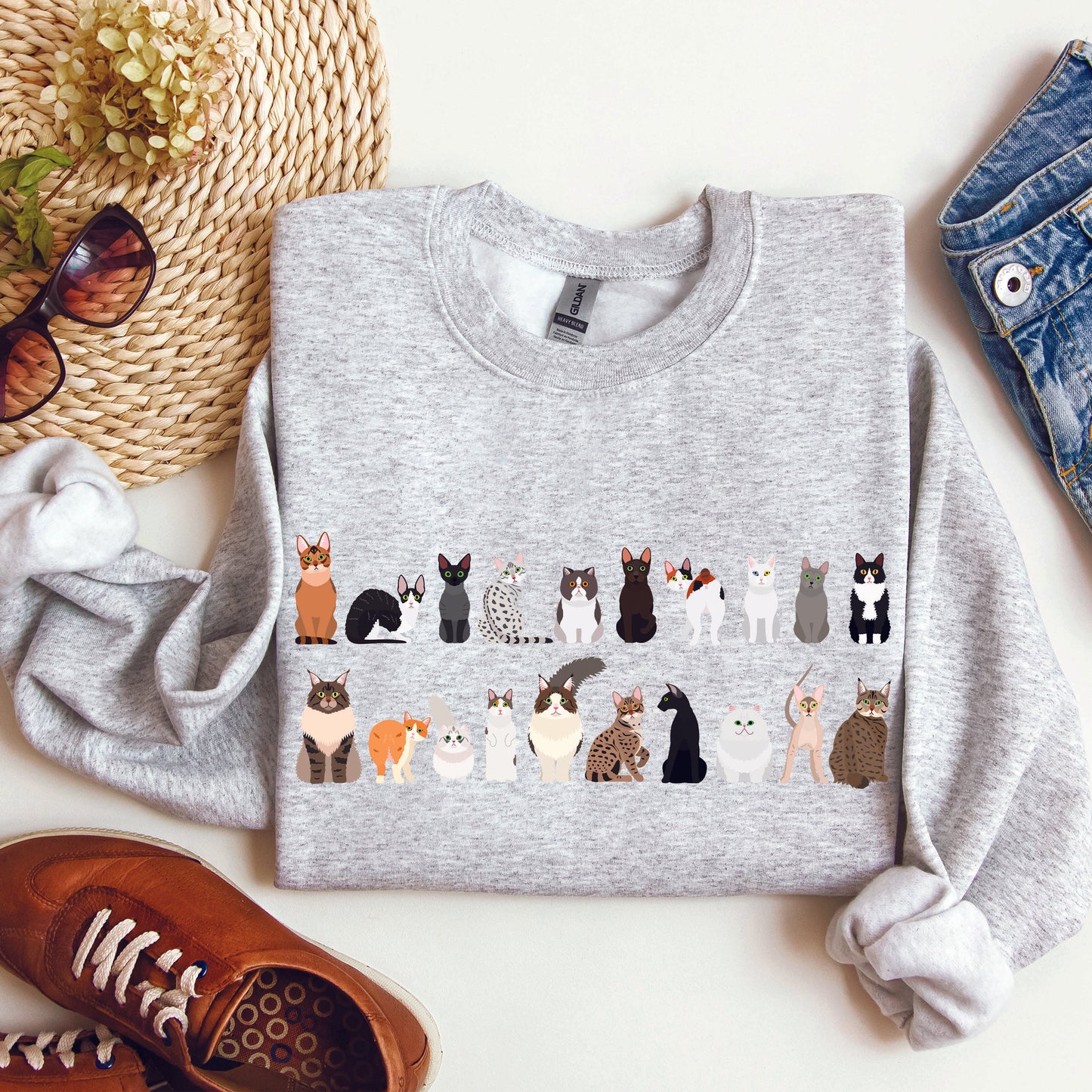 Cat Lover Sweatshirt – Cozy Unisex Pullover for Pet Lovers