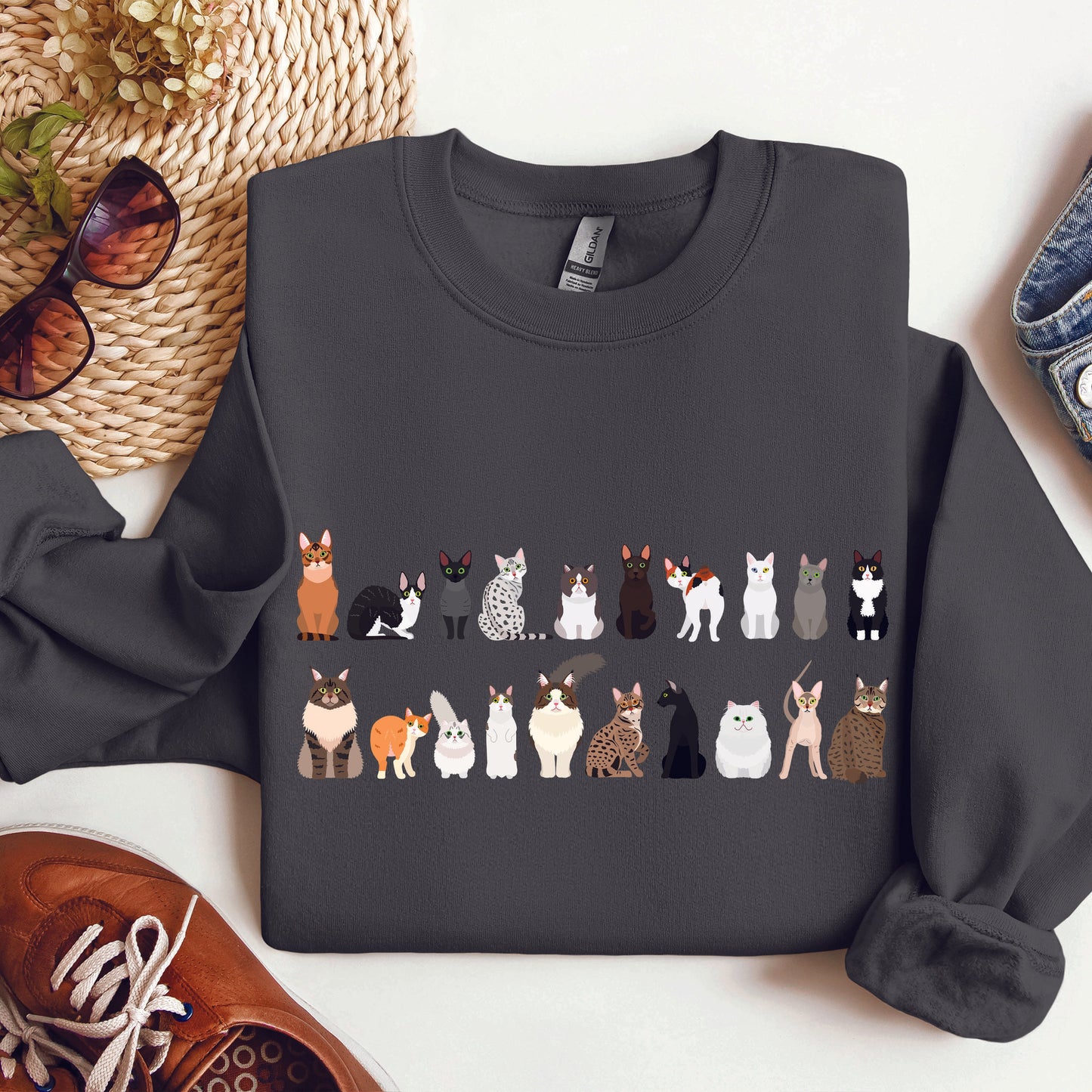Cat Lover Sweatshirt – Cozy Unisex Pullover for Pet Lovers