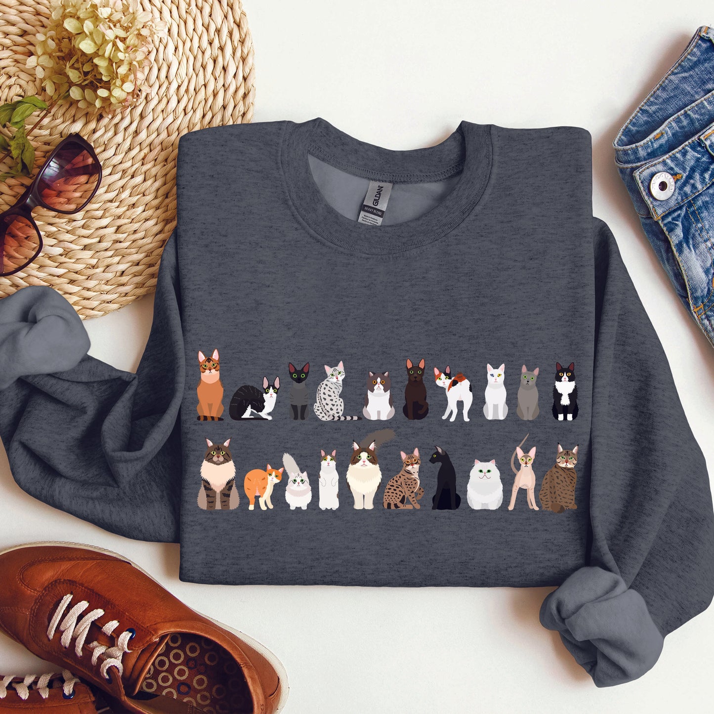 Cat Lover Sweatshirt – Cozy Unisex Pullover for Pet Lovers