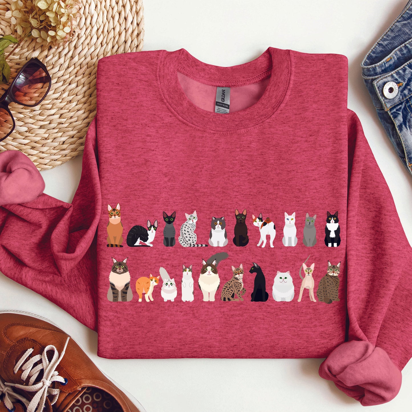 Cat Lover Sweatshirt – Cozy Unisex Pullover for Pet Lovers
