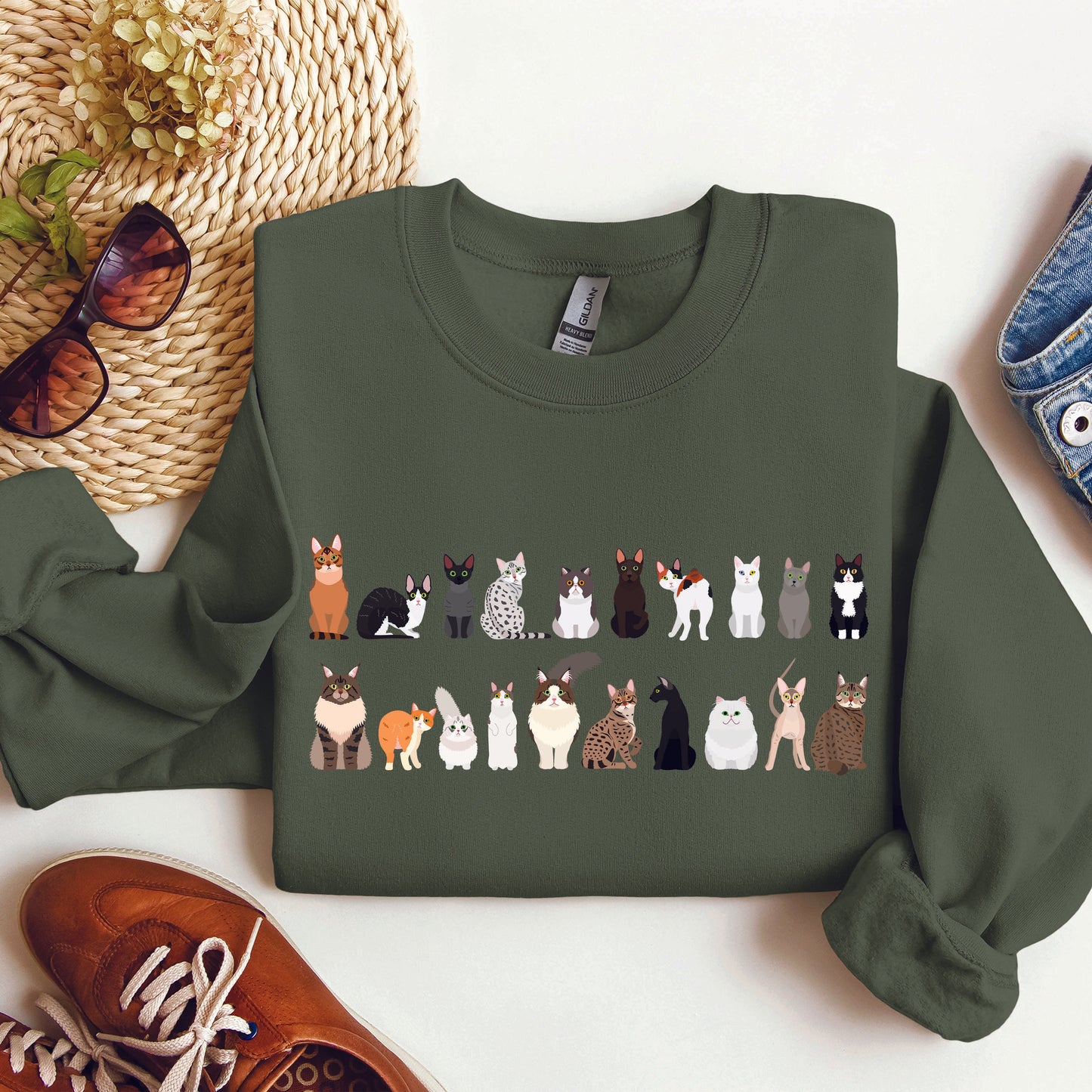 Cat Lover Sweatshirt – Cozy Unisex Pullover for Pet Lovers