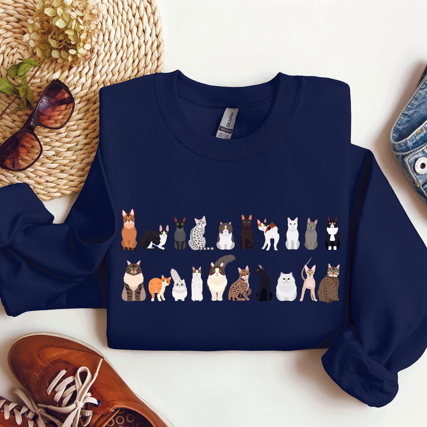 Cat Lover Sweatshirt – Cozy Unisex Pullover for Pet Lovers