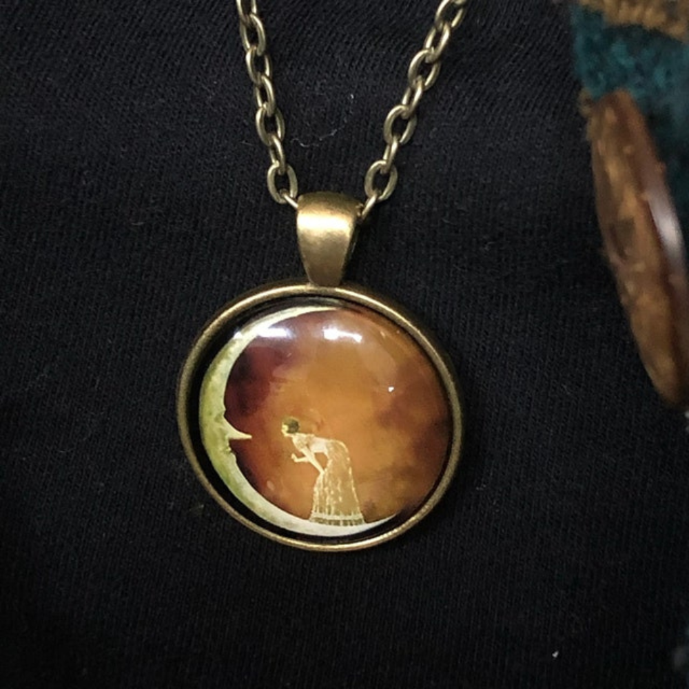 WOMAN ON THE MOON NECKLACE –