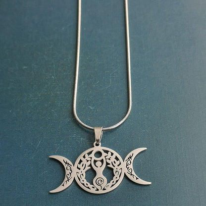 Triple Moon Celtic Knot Pendant