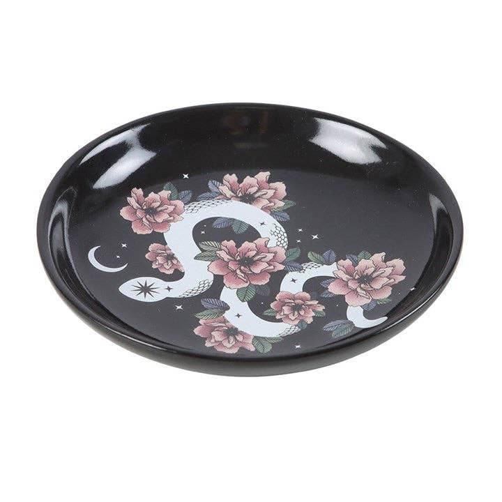 Snake & Flower Celestial Trinket Dish