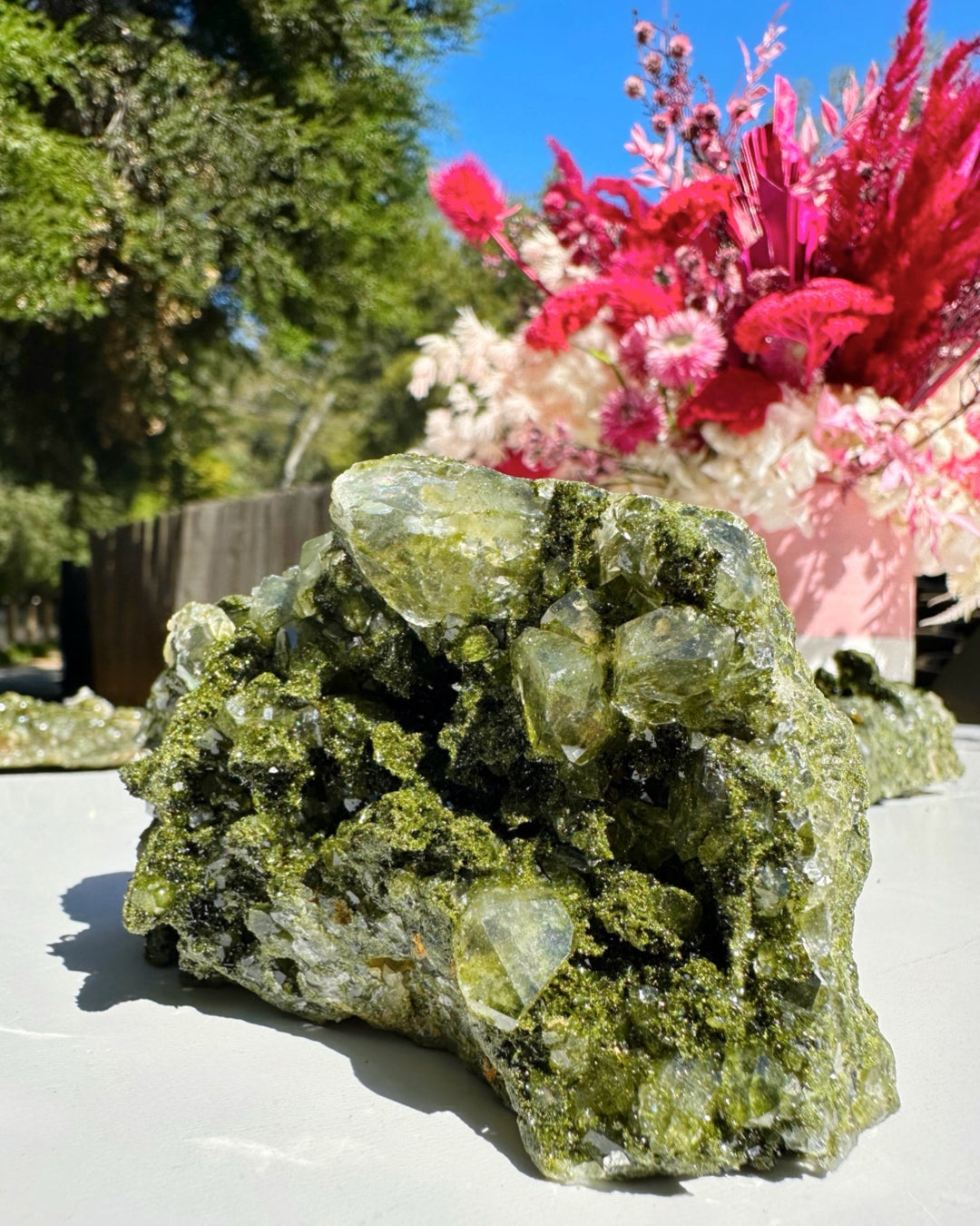 Epidote Quartz Cluster –