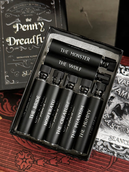 The Penny Dreadfuls Perfume Oil Sample Set, 7 Scents
