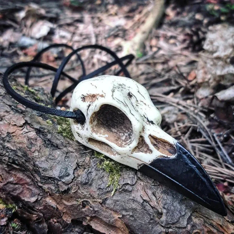 Raven Skull Necklace
