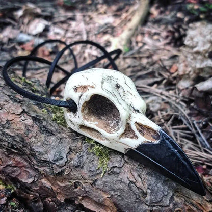 Raven Skull Necklace