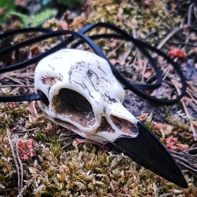 Raven Skull Necklace