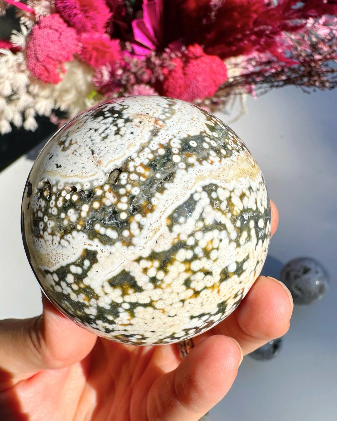 Ocean Jasper Sphere –