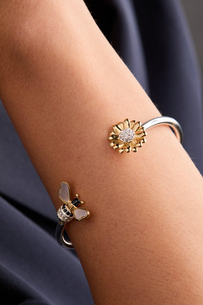 Sunflower & Bee Flex Cuff