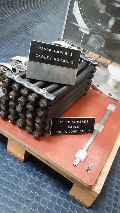 Authentic LHC Superconducting Cable — Real CERN Particle Physics Artifact