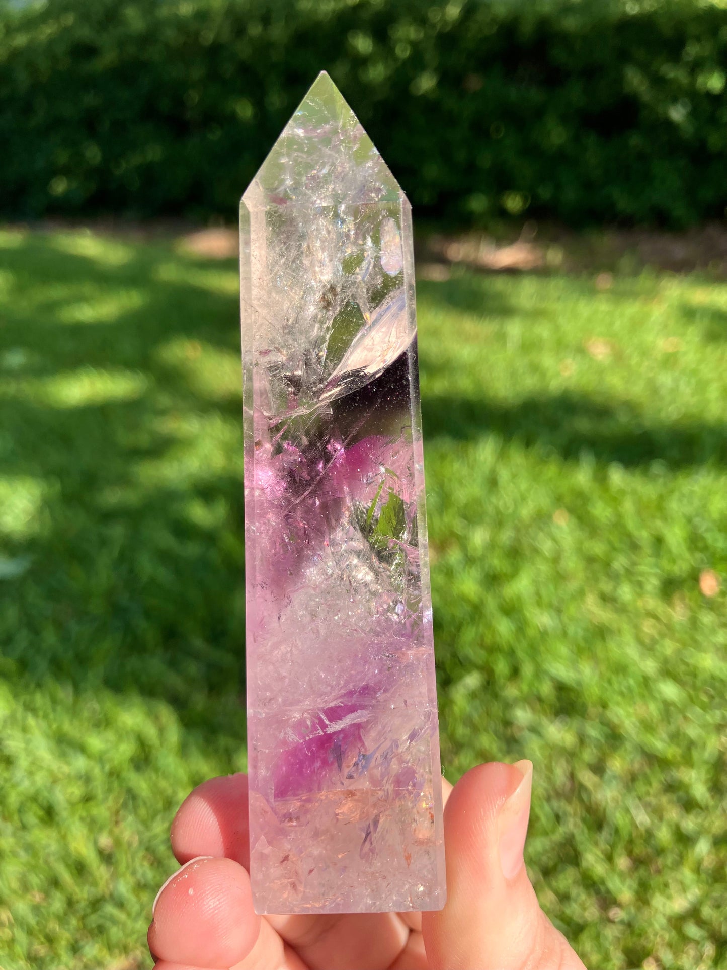 Phantom Amethyst Obelisk - High Quality - Brazil –