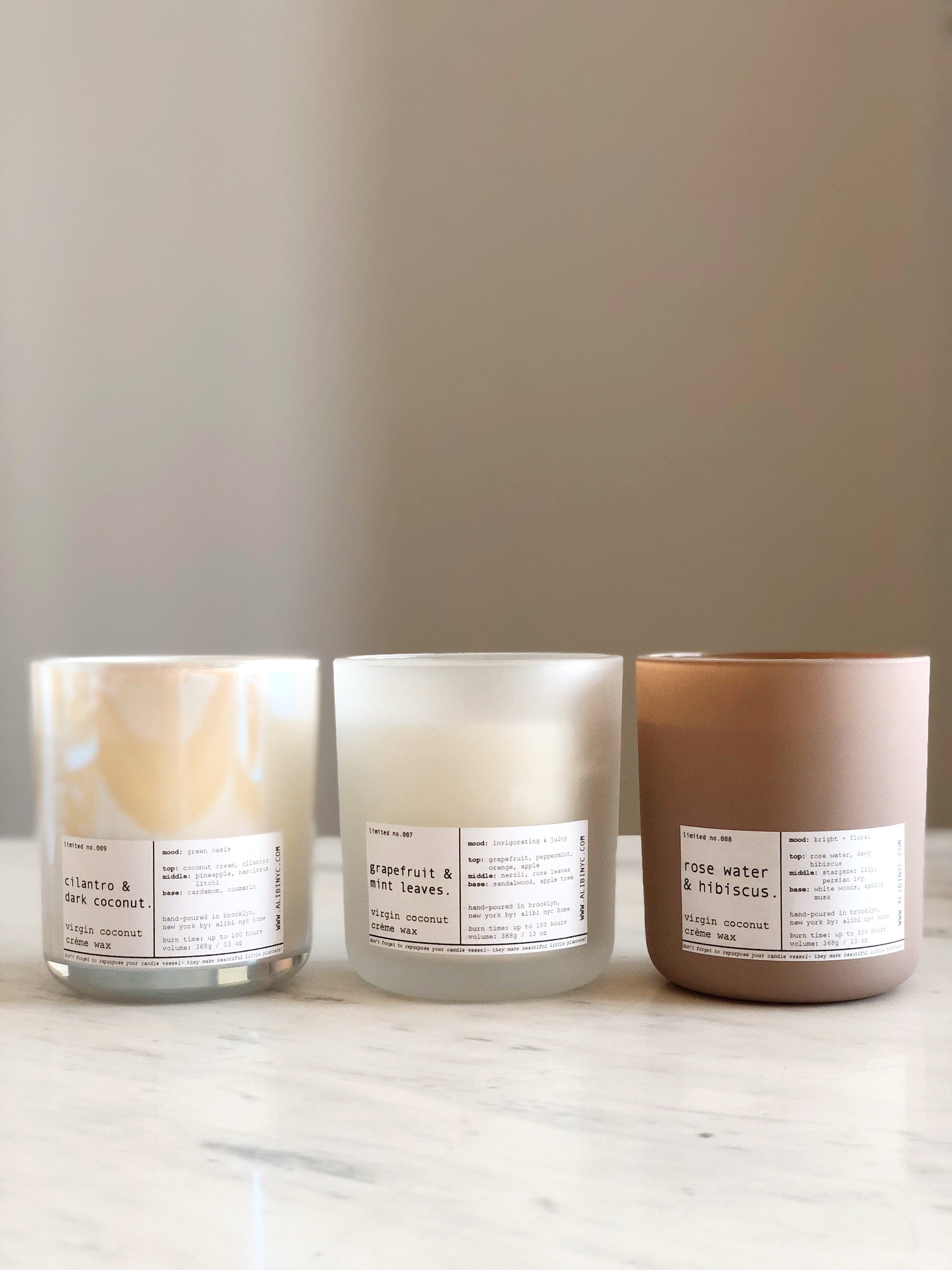 GRAPEFRUIT & MINT LEAVES | VIRGIN COCONUT CRÈME WAX & WOODEN WICK CANDLE – CANDLES