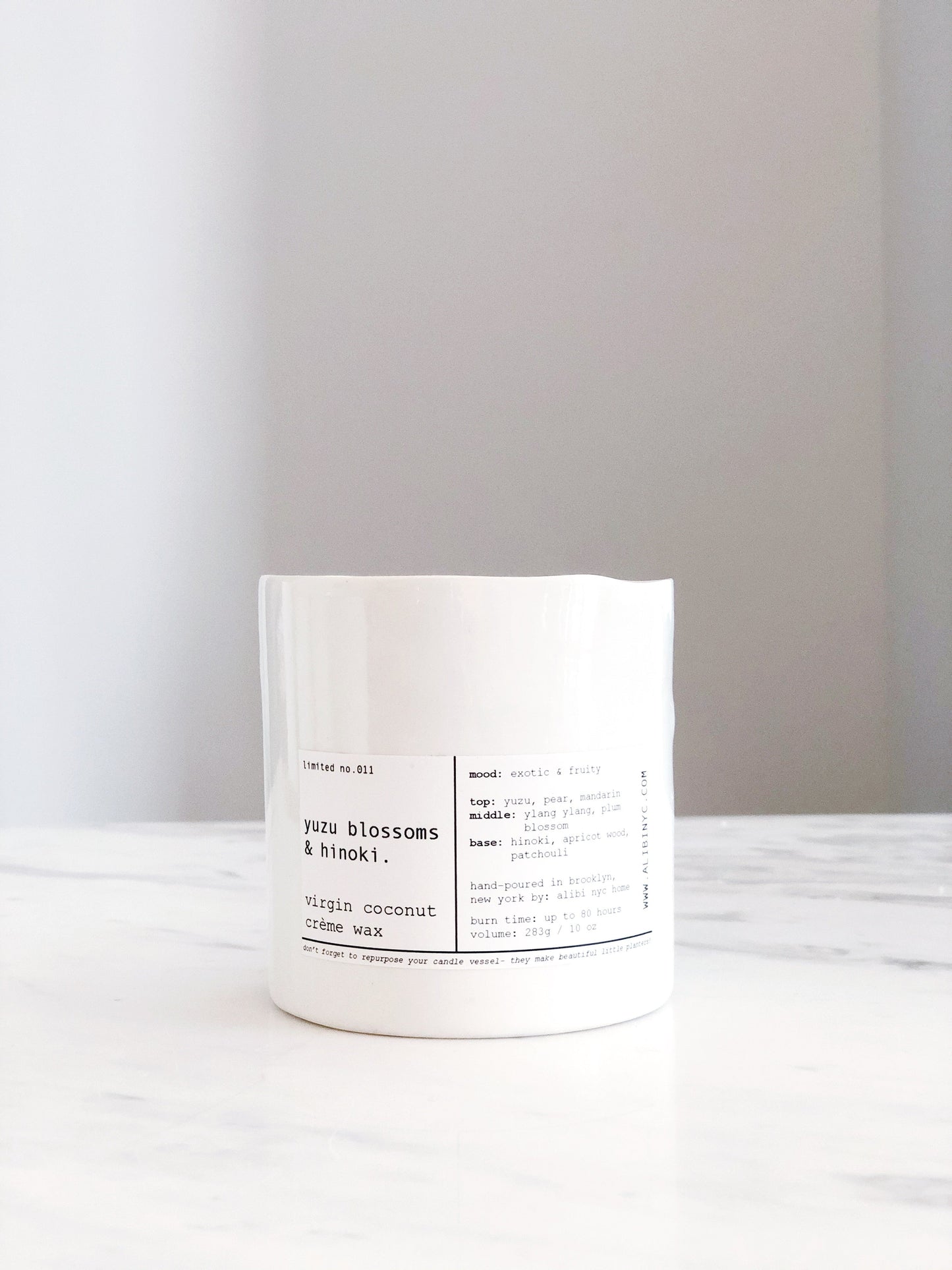 YUZU BLOSSOM & HINOKI | VIRGIN COCONUT CRÈME WAX & WOODEN WICK CANDLE – CANDLES