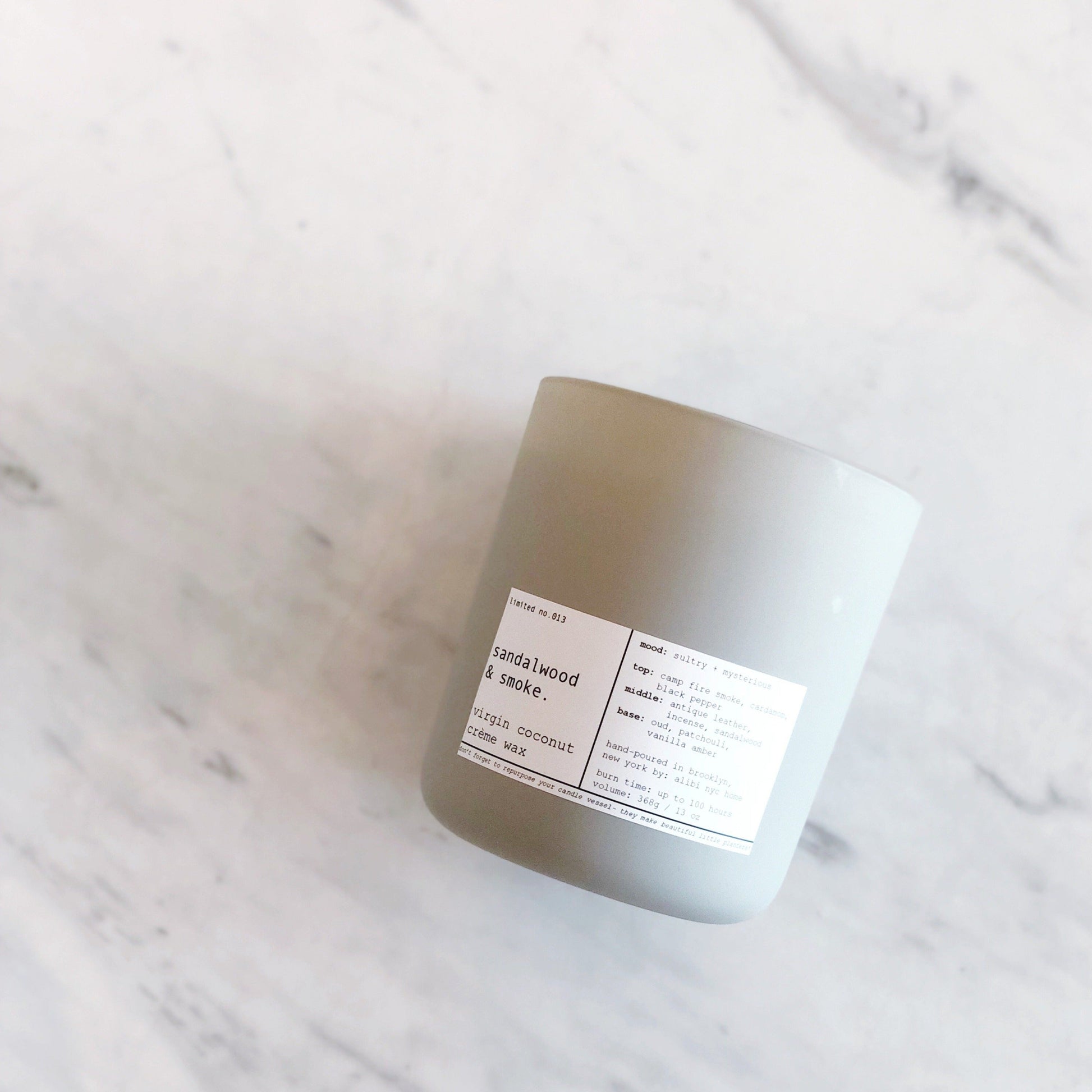 SANDALWOOD & SMOKE | VIRGIN COCONUT CRÈME WAX & WOODEN WICK CANDLE – CANDLES