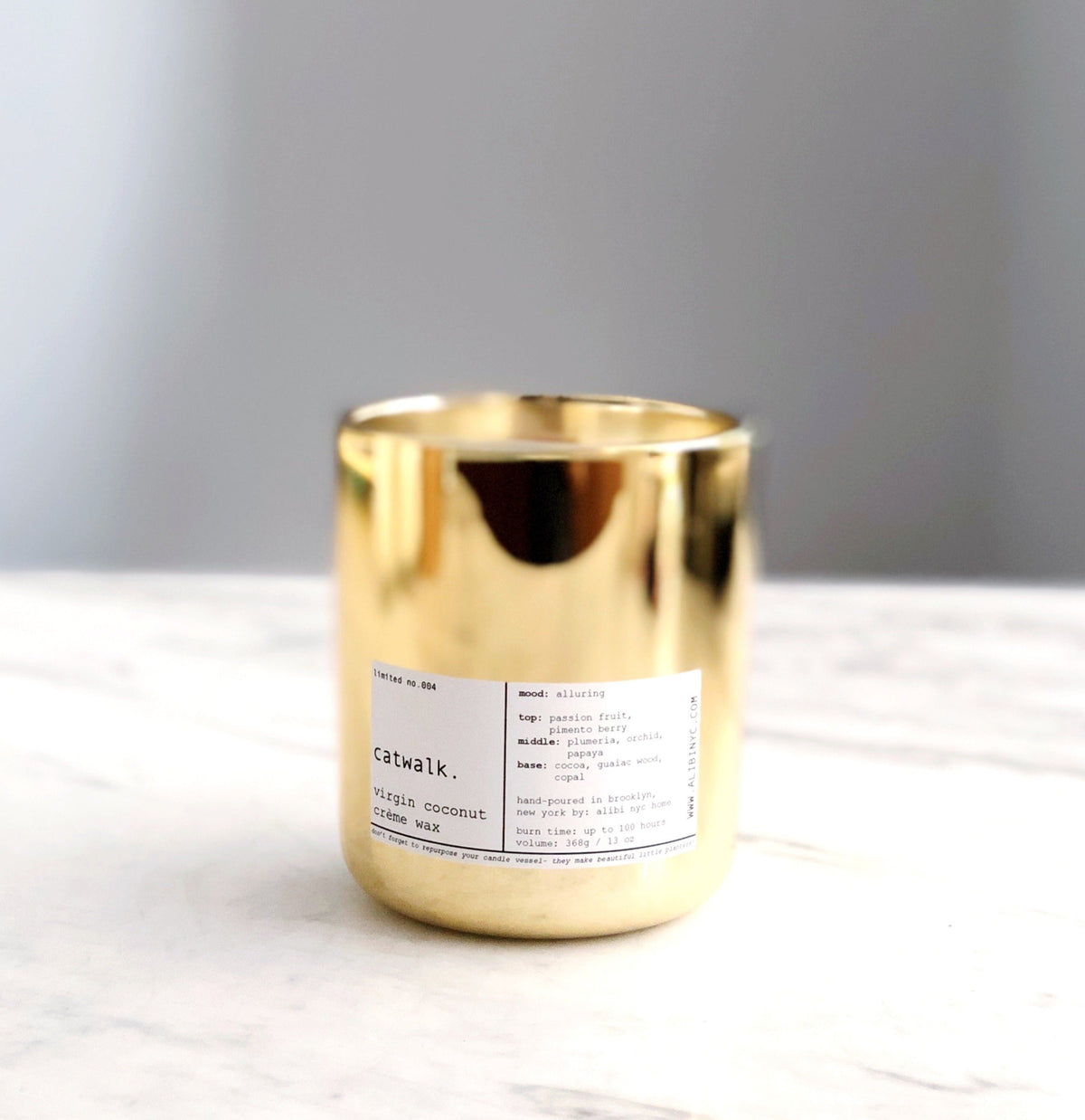 CATWALK | VIRGIN COCONUT CRÈME WAX & WOODEN WICK CANDLE – CANDLES