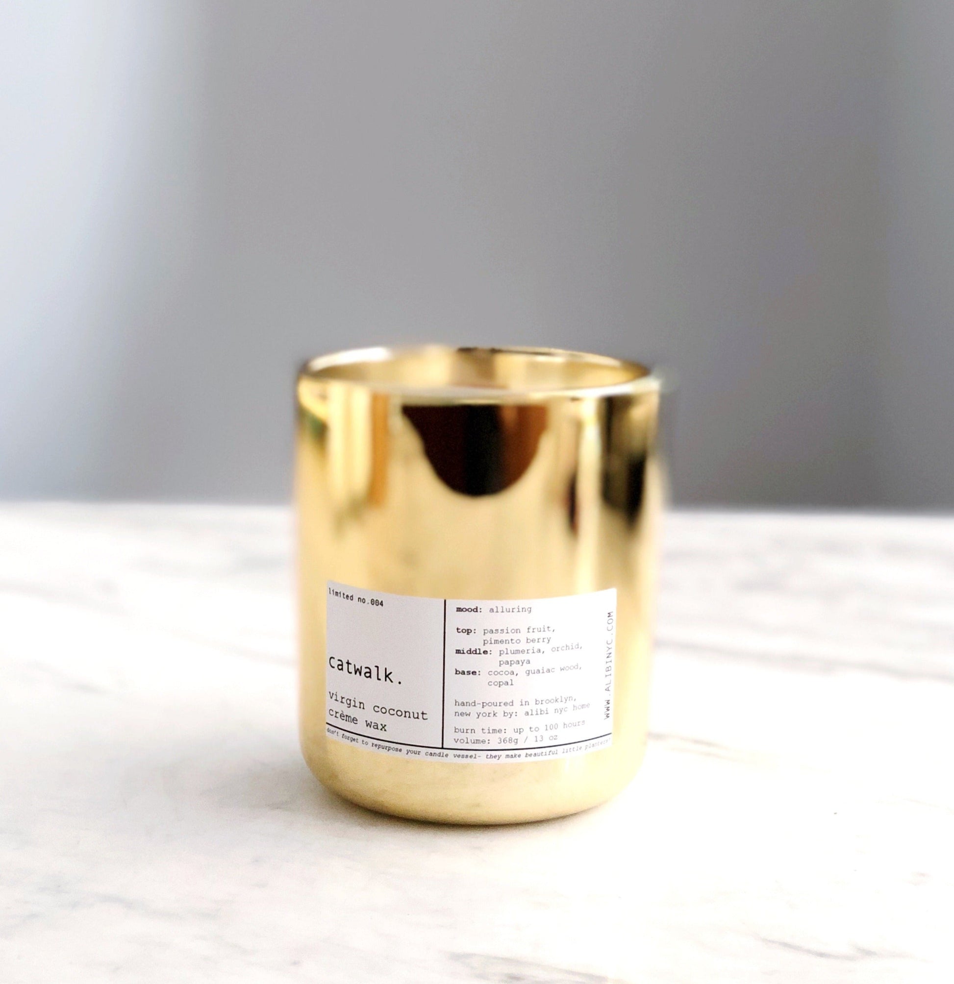 CATWALK | VIRGIN COCONUT CRÈME WAX & WOODEN WICK CANDLE – CANDLES