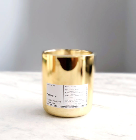 CATWALK | VIRGIN COCONUT CRÈME WAX & WOODEN WICK CANDLE – CANDLES