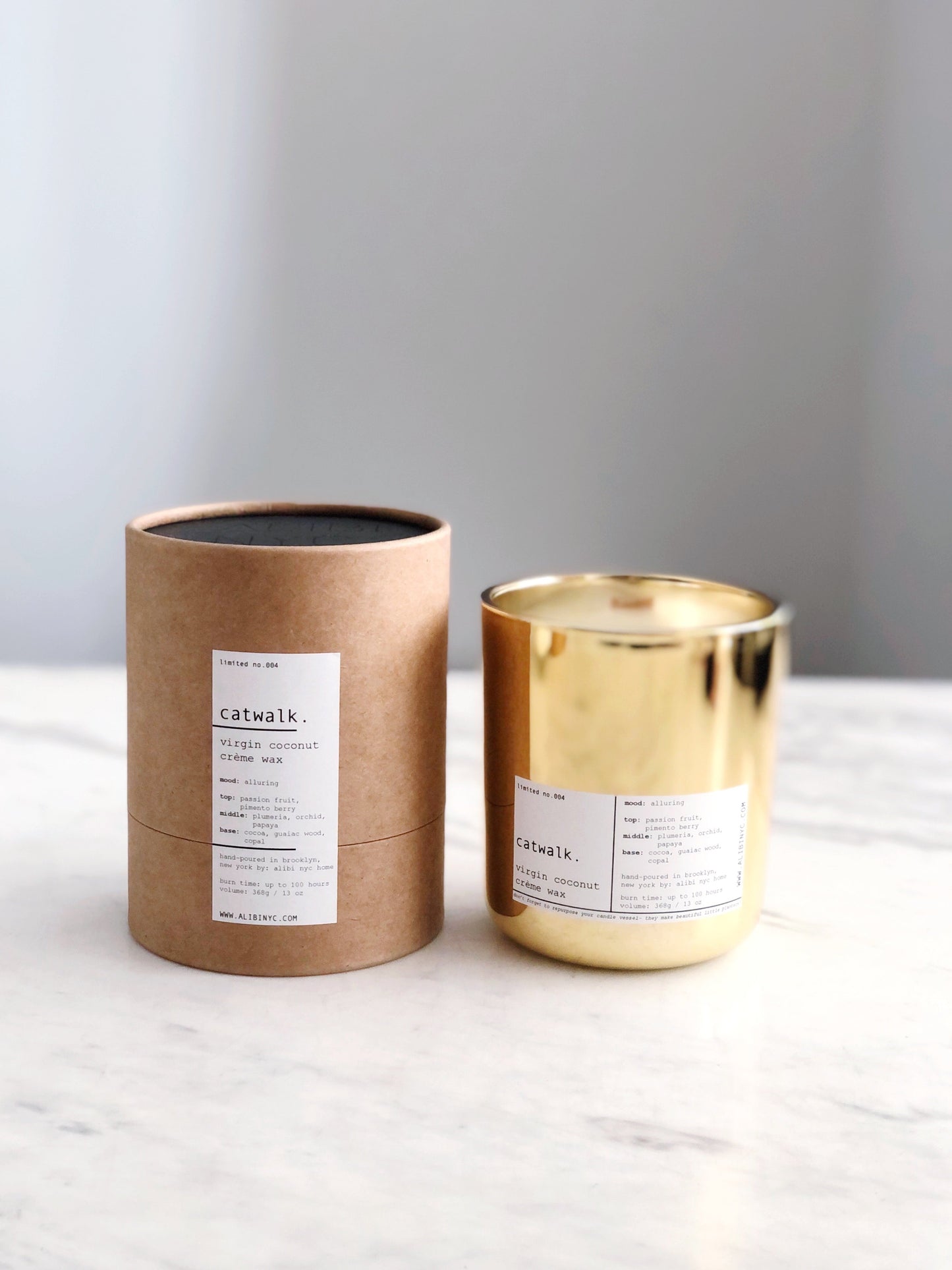 CATWALK | VIRGIN COCONUT CRÈME WAX & WOODEN WICK CANDLE – CANDLES