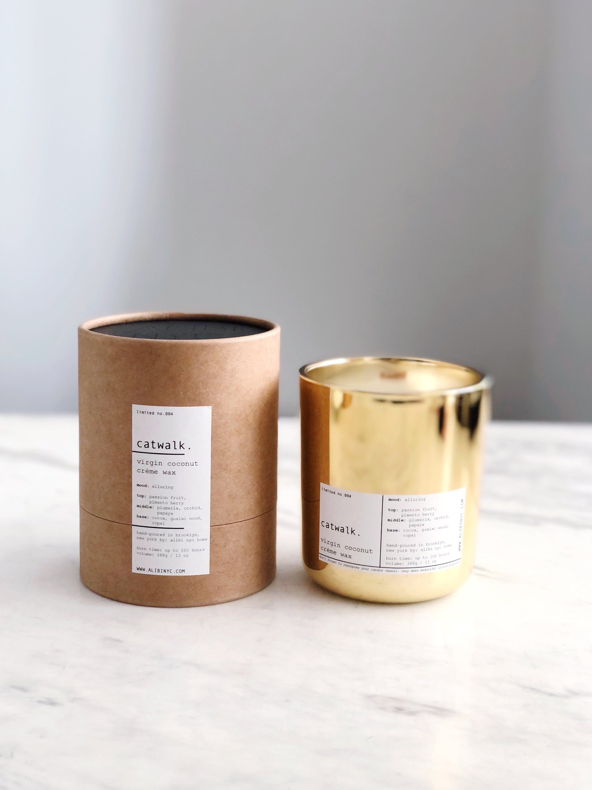 CATWALK | VIRGIN COCONUT CRÈME WAX & WOODEN WICK CANDLE – CANDLES