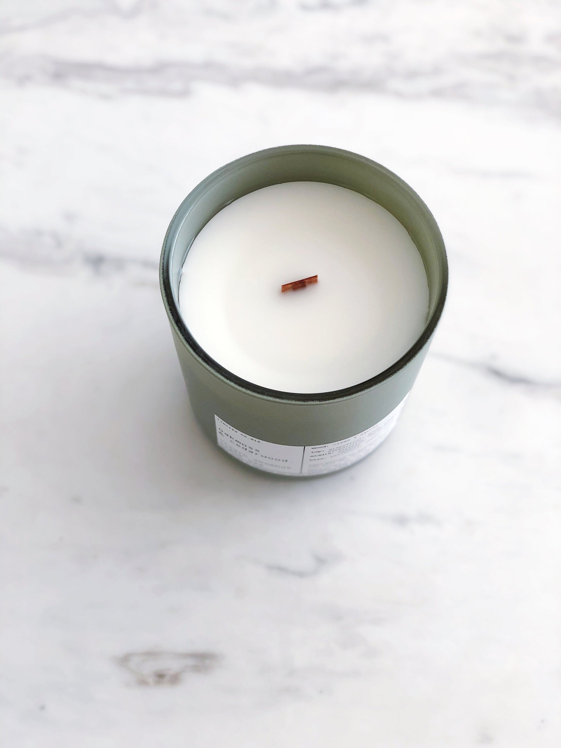 OAKMOSS & CEDARWOOD | VIRGIN COCONUT CRÈME WAX & WOODEN WICK CANDLE – CANDLES