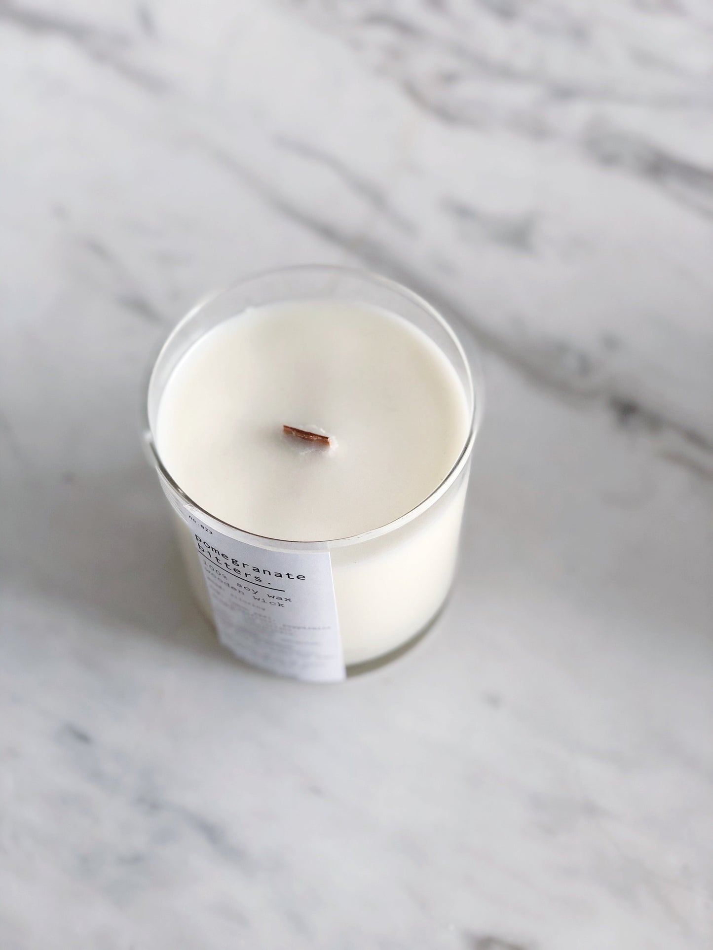Pomegranate Bitters Soy Candle – Wood Wick 8.5oz – CANDLES