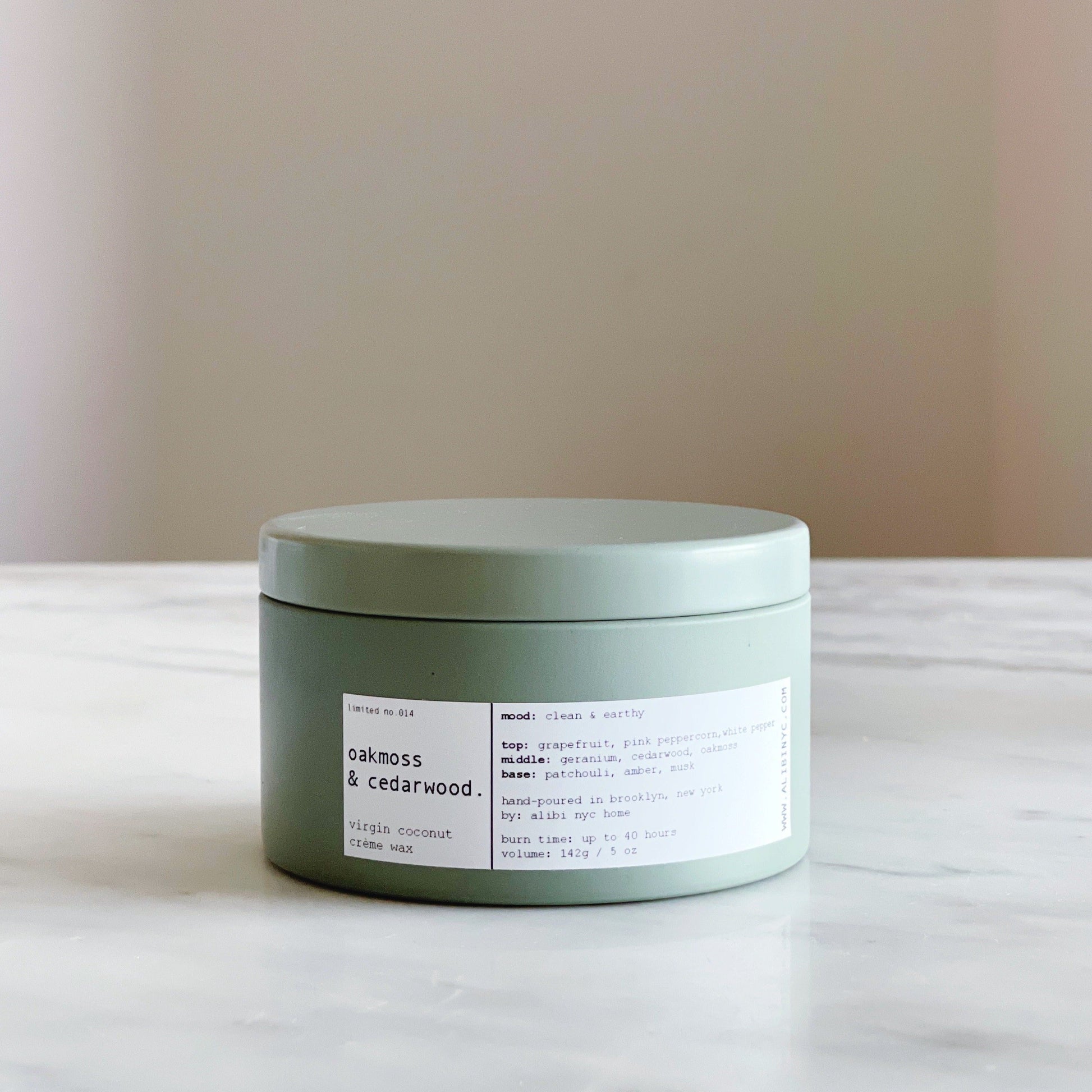 OAKMOSS & CEDARWOOD | VIRGIN COCONUT CRÈME WAX & WOODEN WICK TRAVEL CANDLE – CANDLES