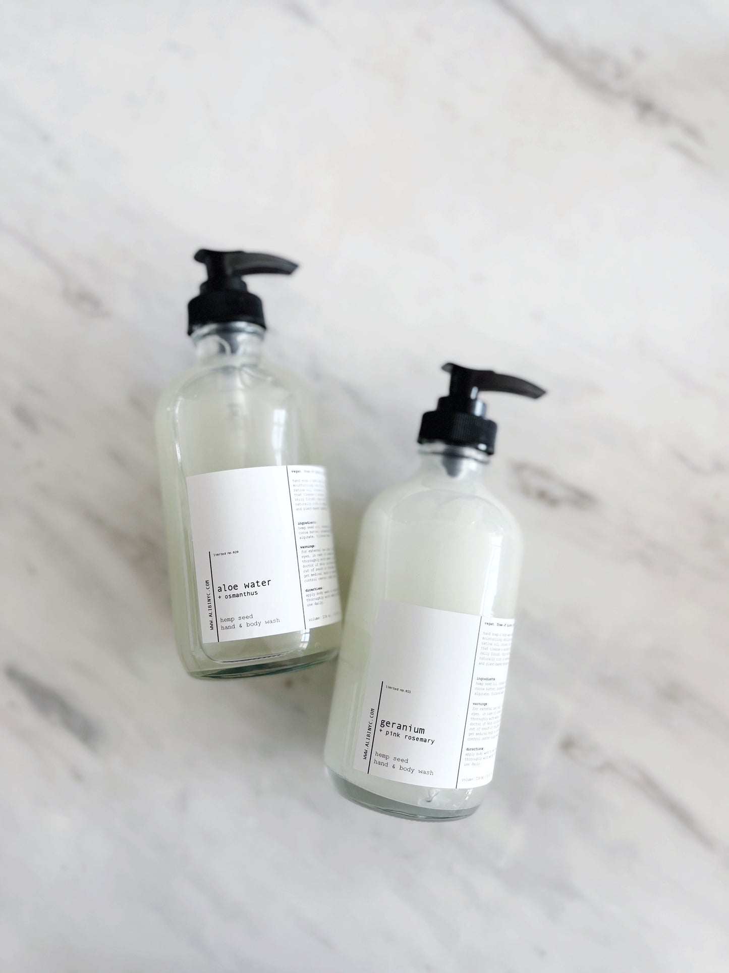 [GERANIUM + PINK ROSEMARY] -- ORGANIC HEMP SEED BODY SOAP