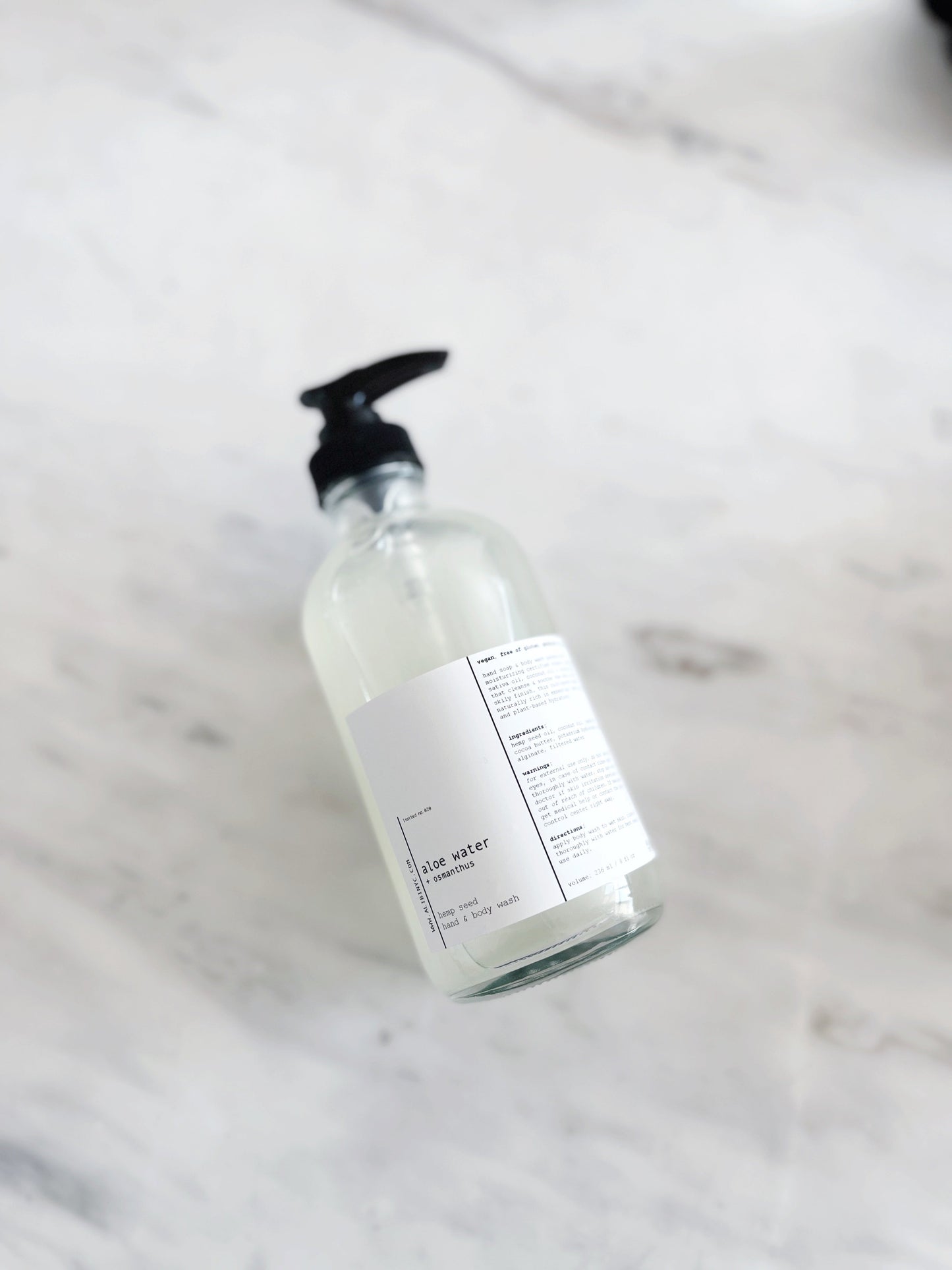 [ALOE WATER + OSMANTHUS] --  ORGANIC HEMP SEED BODY SOAP