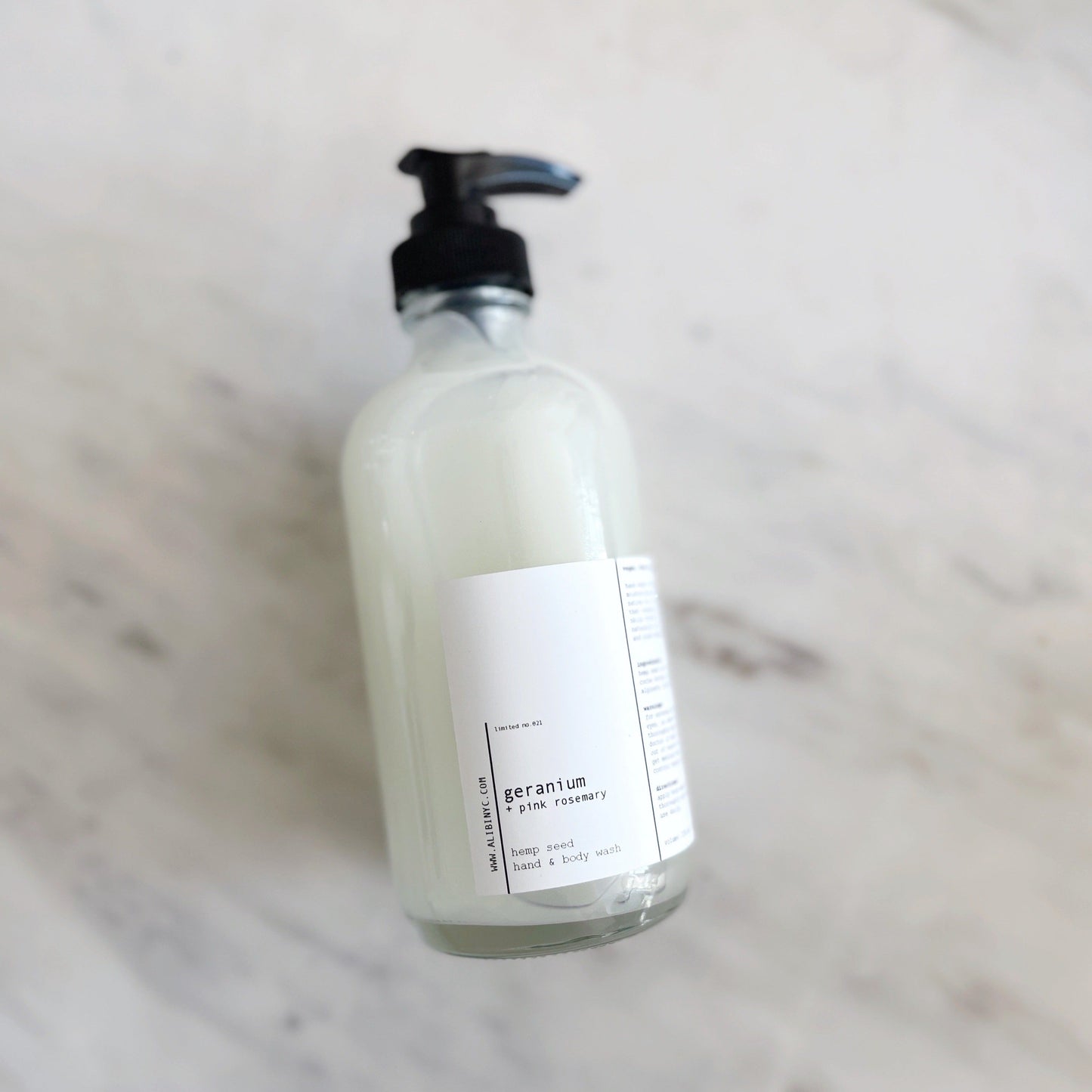 [GERANIUM + PINK ROSEMARY] -- ORGANIC HEMP SEED BODY SOAP