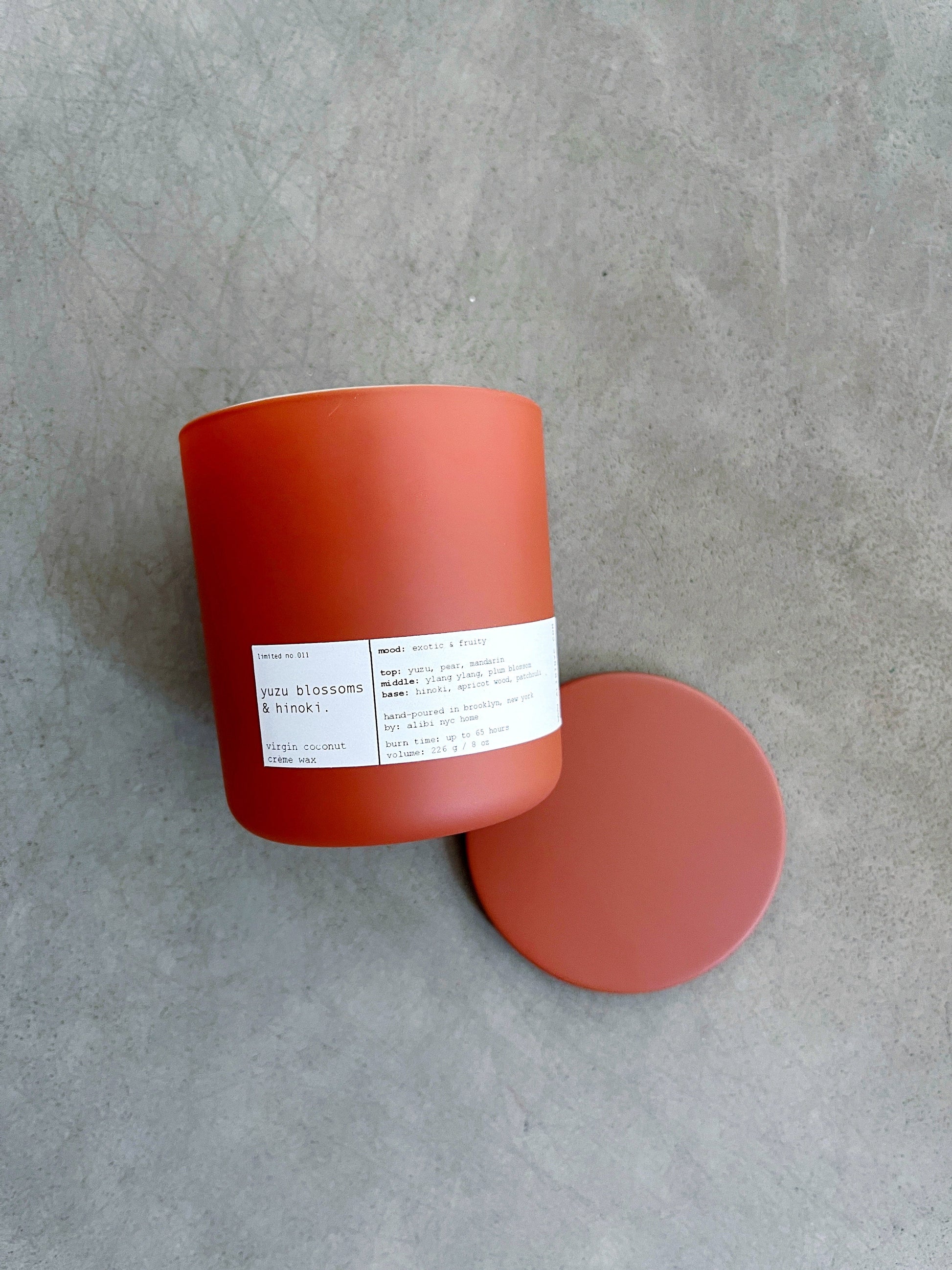 YUZU BLOSSOM & HINOKI MINI | VIRGIN COCONUT CRÈME WAX & WOODEN WICK CANDLE – CANDLES