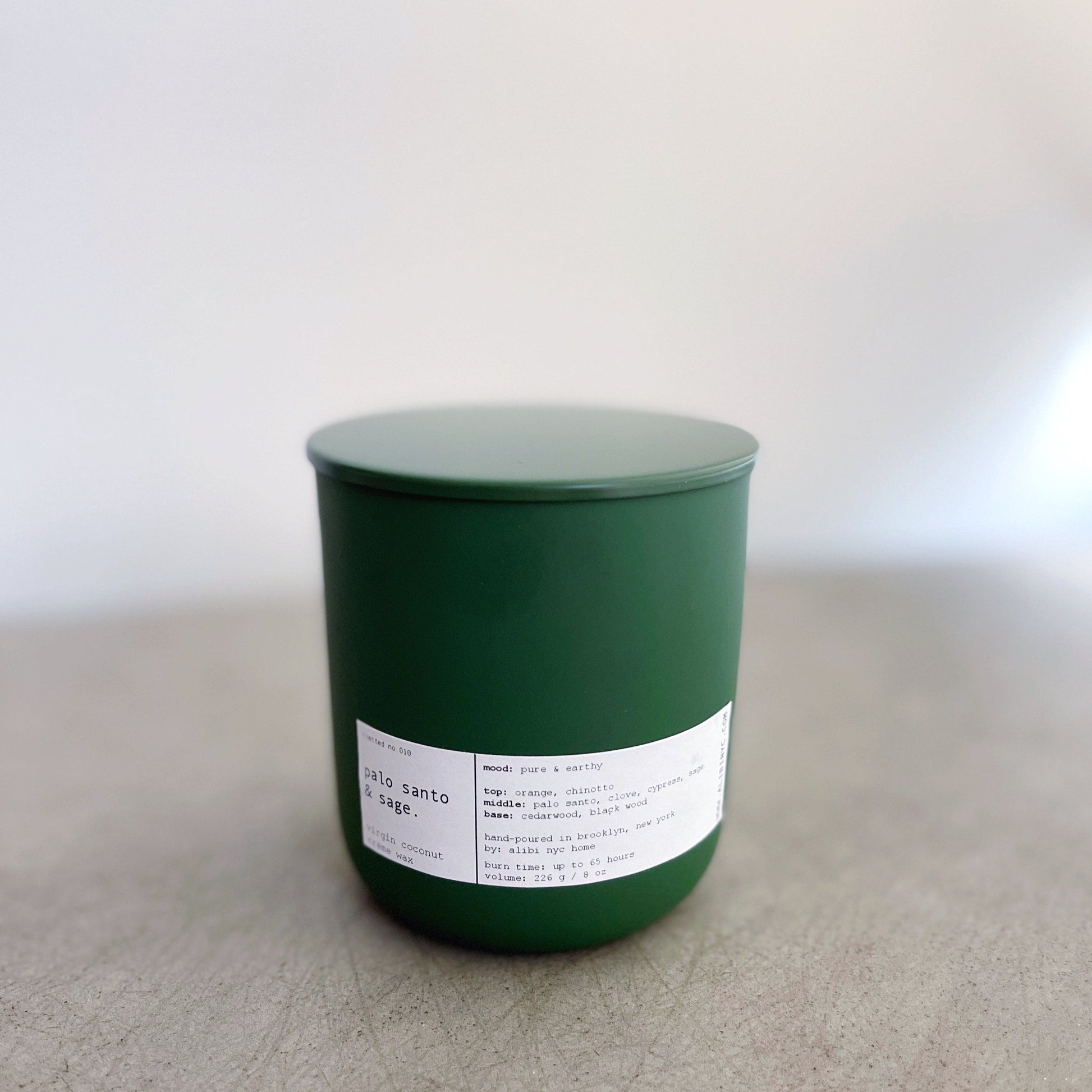 PALO SANTO & SAGE MINI | VIRGIN COCONUT CRÈME WAX & WOODEN WICK CANDLE – CANDLES