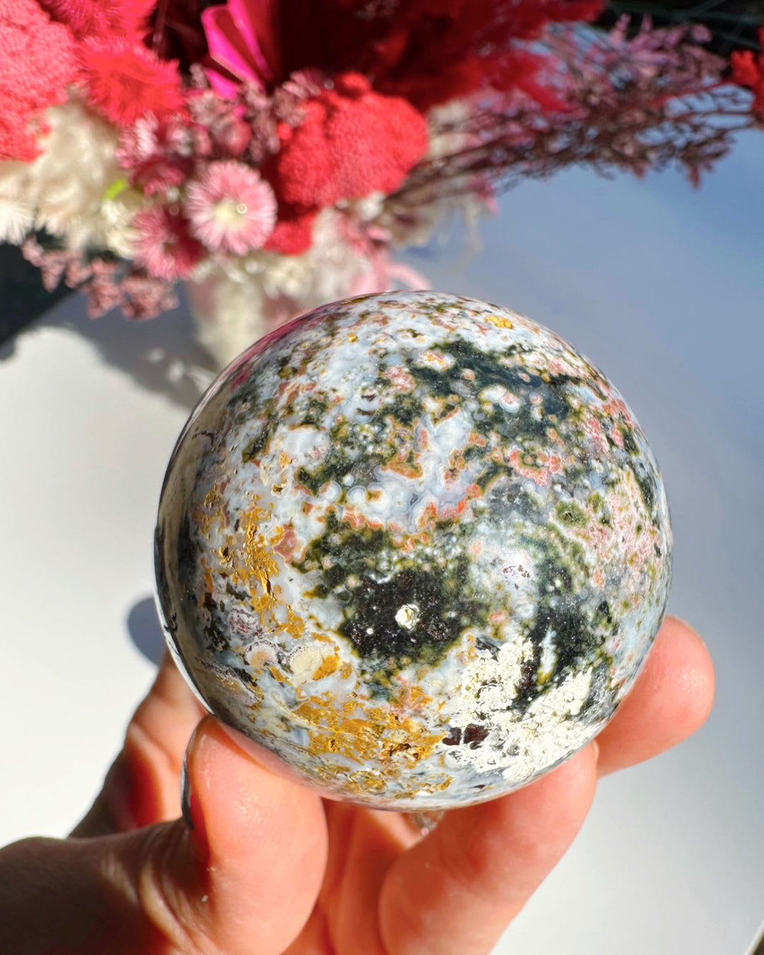 Ocean Jasper Sphere –
