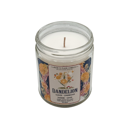 Dandelion – 7 oz - Cardamom, Clover, Geranium, Lemongrass, Jasmine – Container