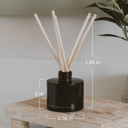 Warm and Cozy Olive Tinted Glass Jar Reed Diffuser – Reed Diffusers