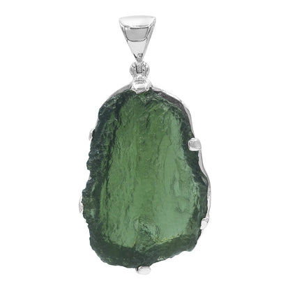 Starborn Moldavite Pendant (30-40cts) in Sterling Silver