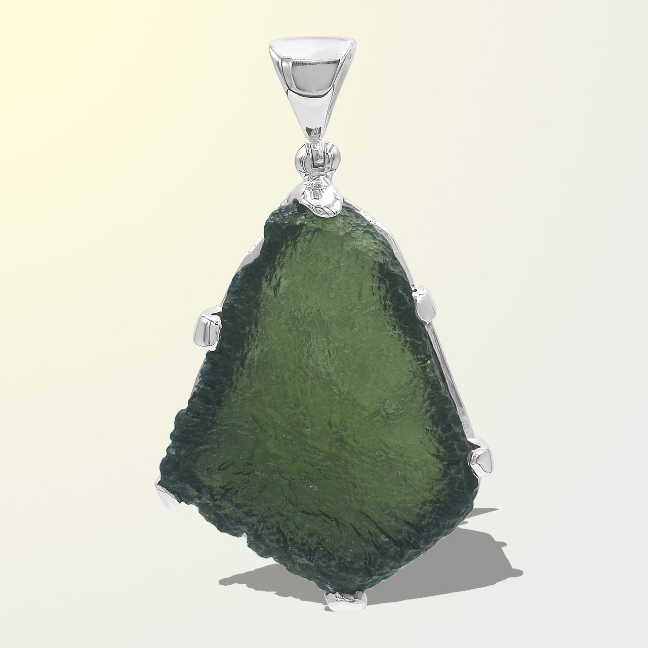 Starborn Moldavite Pendant (30-40cts) in Sterling Silver
