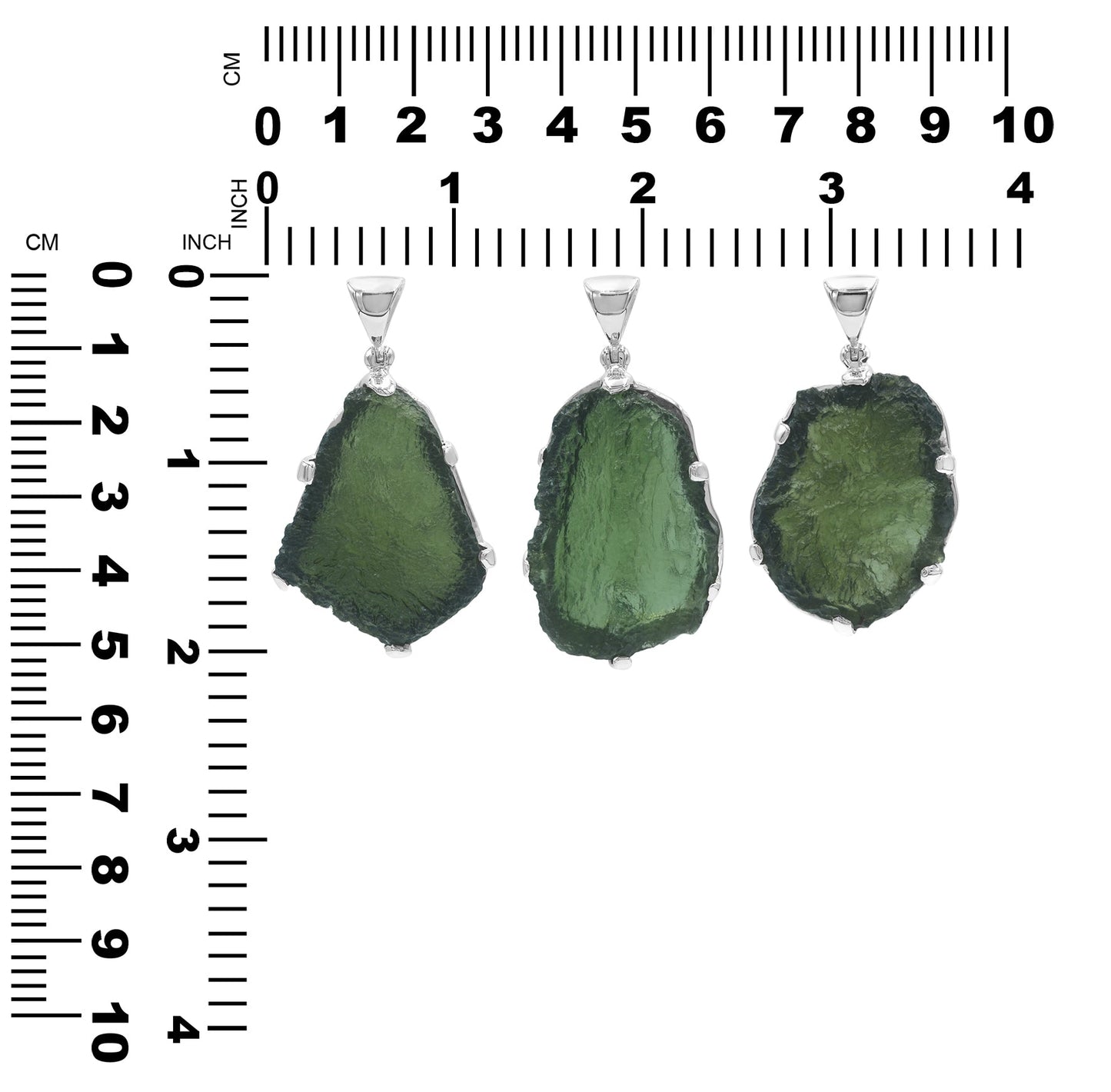 Starborn Moldavite Pendant (30-40cts) in Sterling Silver