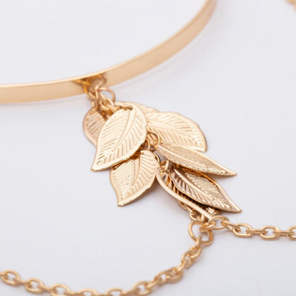 Bohemian Arm Cuff - Adjustable Upper Arm Bracelet – Gold