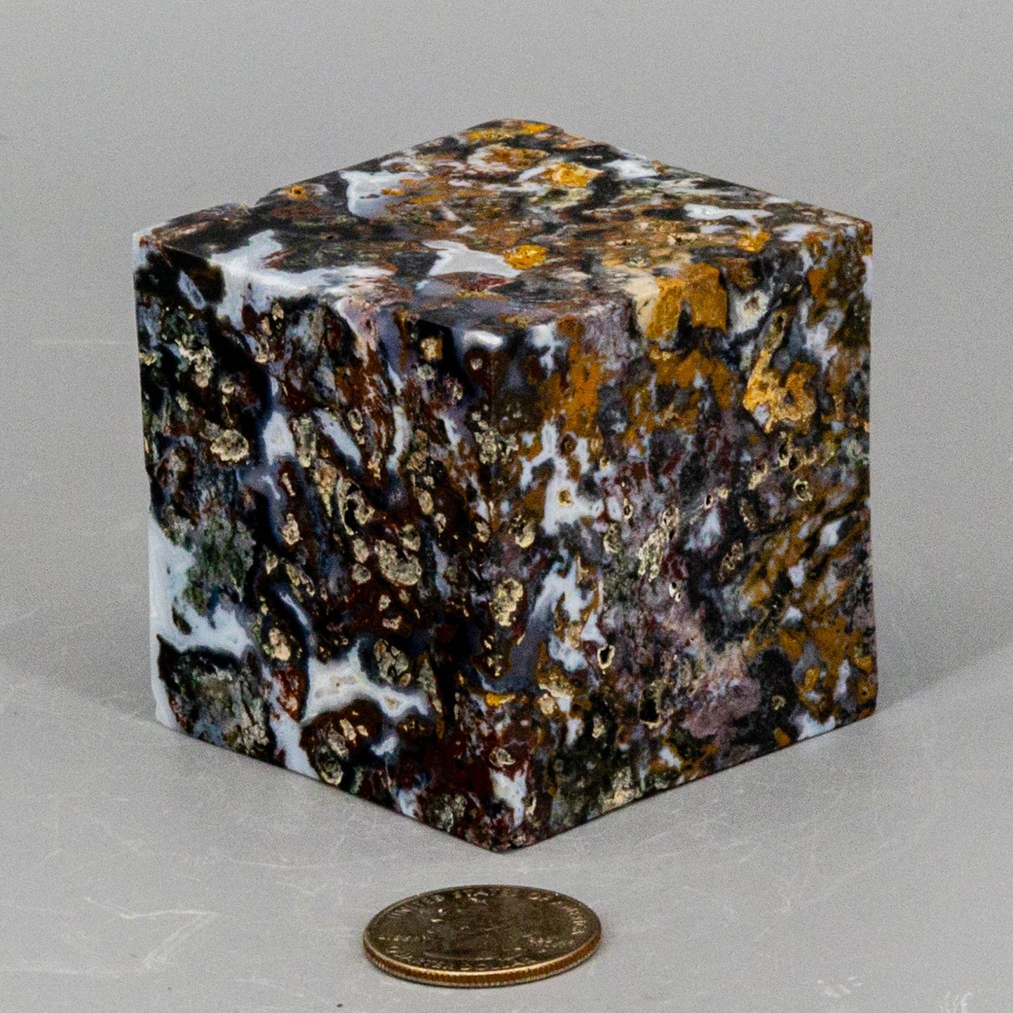 Agate Cube w/t cut Corner – Cubes