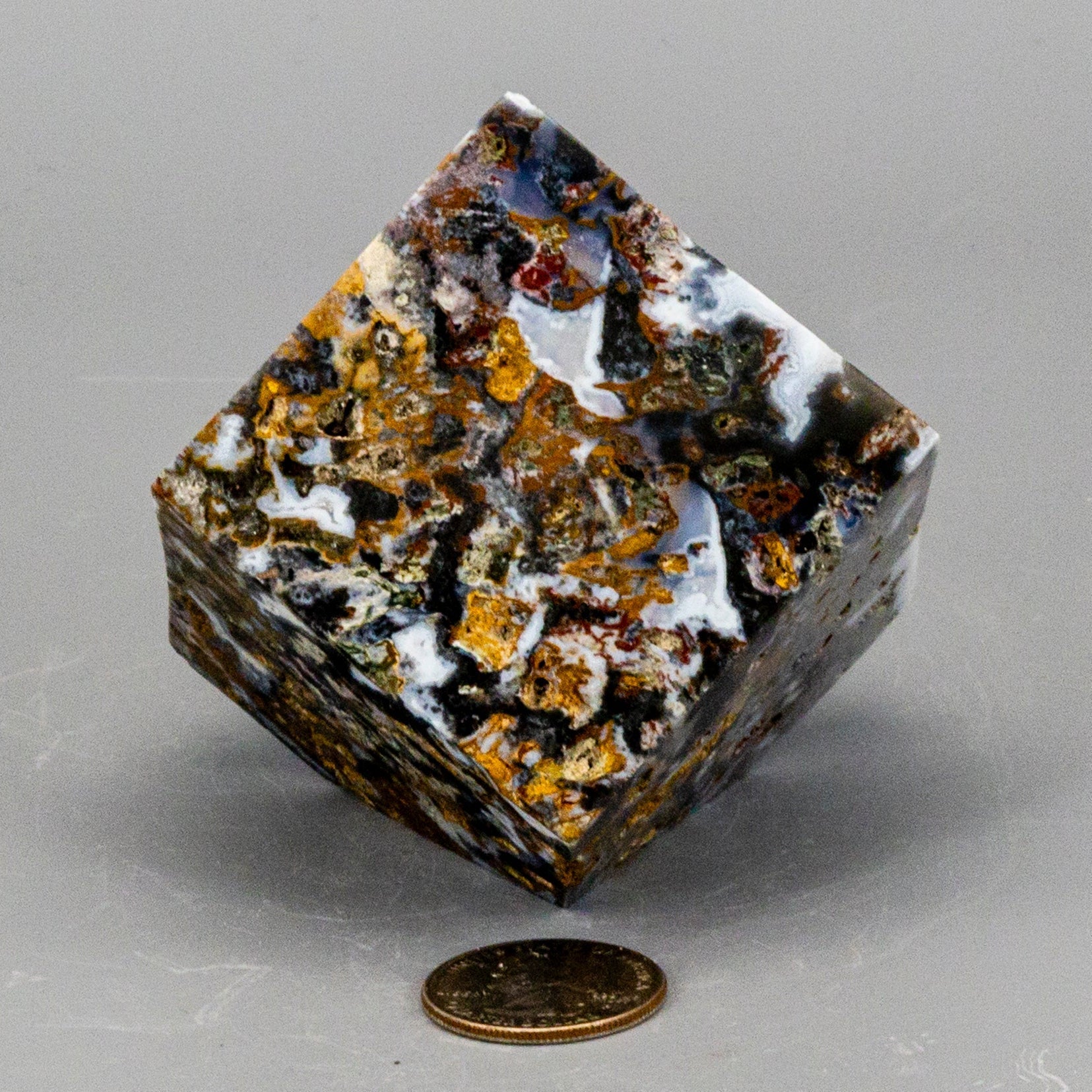 Agate Cube w/t cut Corner – Cubes