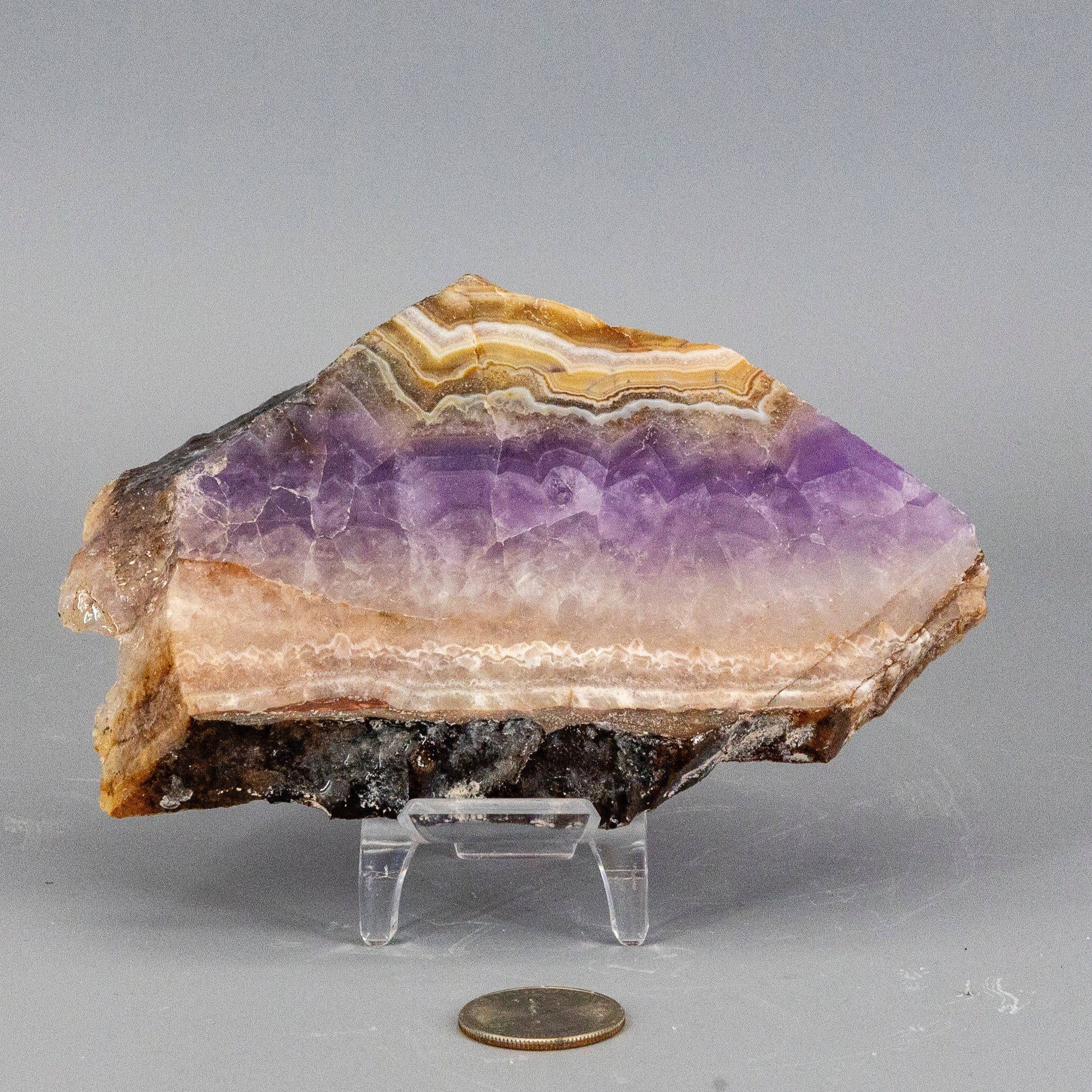 Amethyst "Laced" Agate Crystal Slab – Slabs