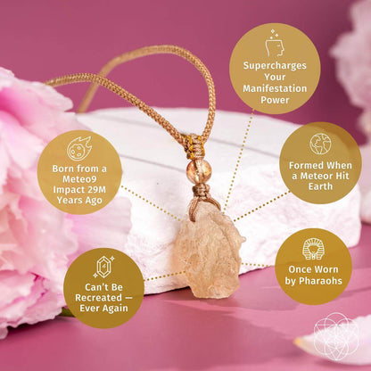Libyan Desert Glass Pendant – Necklace