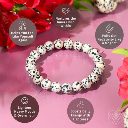 Dalmatian Jasper Bracelet – Bracelet