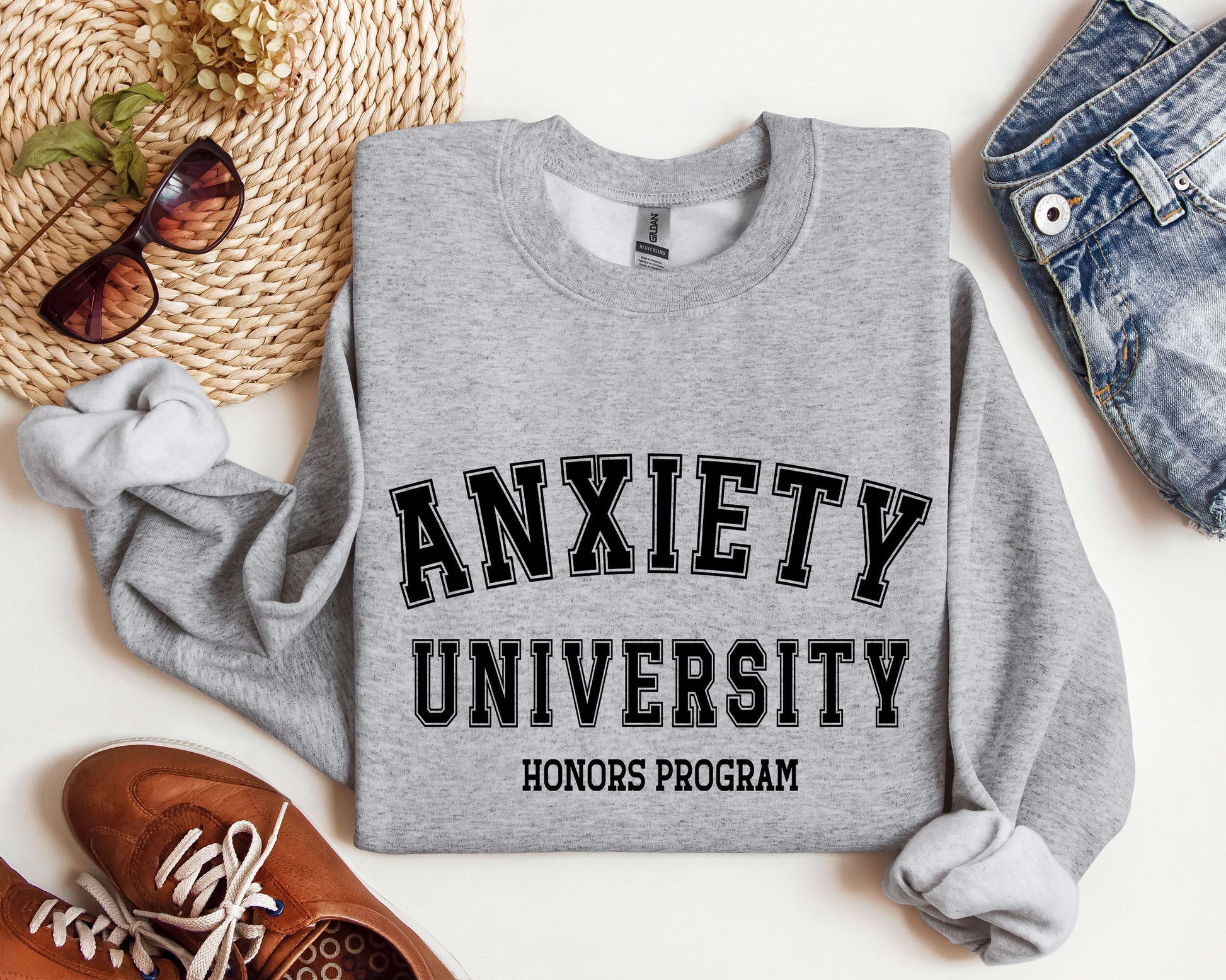 Anxiety University - Sweatshirt – Sport Grey Sweatshirt