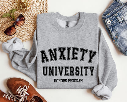 Anxiety University - Sweatshirt – Sport Grey Sweatshirt